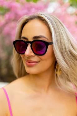 BuddyLove Clothing Label Swim | Swim*Val Acetate Framed Sunglasses - Pink