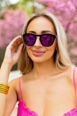 BuddyLove Clothing Label Swim | Swim*Val Acetate Framed Sunglasses - Pink