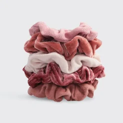 KITSCH Beauty*Velvet Scrunchies - Blush/Mauve