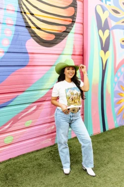 Wild Junkie Tops*Vintage Team Roping Graphic Tee