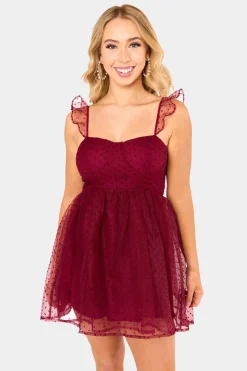 BuddyLove Clothing Label Sleeveless Dresses | Mini Dresses*Vixen Bustier Mini Dress - Wine