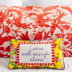 Furbish Studio Home & Gift*Well Enough Needlepoint Pillow