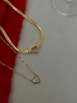 Chansuttpearls Jewelry*WHITE HEART NECKLACE