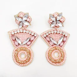 Treasure Jewels, Inc. Jewelry | Bride To Be Dresses*With This Ring Pink Beaded Earrings D19