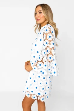 BuddyLove Clothing Label Short Sleeve Dresses | Long Sleeve Dresses*Wren Lace Mini Dress - Ultramarine