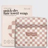 KITSCH Beauty*XL Quick-Dry Hair Towel Wrap - Checker