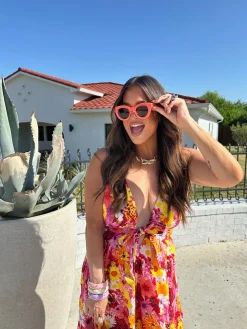 BuddyLove Clothing Label Sleeveless Dresses | Vacation Dresses*Zena Plunging Neck Maxi Dress - Sunshine