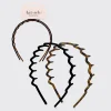 KITSCH Beauty*Zig Zag Headband 2pc - Black & Tort